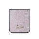 Rožinis dėklas Samsung Galaxy Z Flip 6 / 7 FE telefonui "Guess PC/TPU Glitter Flakes Metal Logo Case"