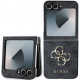 Pilkas dėklas Samsung Galaxy Z Flip 6 / 7 FE telefonui "Guess PU 4G Metal Logo Case"