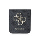 Pilkas dėklas Samsung Galaxy Z Flip 6 / 7 FE telefonui "Guess PU 4G Metal Logo Case"