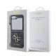 Pilkas dėklas Samsung Galaxy Z Flip 6 / 7 FE telefonui "Guess PU 4G Metal Logo Case"