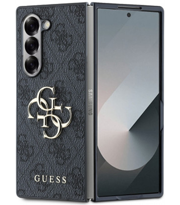 Pilkas dėklas Samsung Galaxy Z Fold 6 telefonui "Guess PU 4G Metal Logo Case"