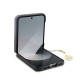 Pilkas dėklas Samsung Galaxy Z Flip 6 / 7 FE  telefonui "Guess 4G Charm Case"