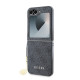 Pilkas dėklas Samsung Galaxy Z Flip 6 / 7 FE  telefonui "Guess 4G Charm Case"