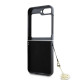 Pilkas dėklas Samsung Galaxy Z Flip 6 / 7 FE  telefonui "Guess 4G Charm Case"