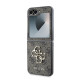 Rudas dėklas Samsung Galaxy Z Flip 6 telefonui "Guess PU 4G Metal Logo Case"