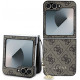 Rudas dėklas Samsung Galaxy Z Flip 6 / 7 FE telefonui "Guess 4G Charm Case"