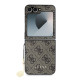 Rudas dėklas Samsung Galaxy Z Flip 6 / 7 FE telefonui "Guess 4G Charm Case"