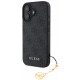 Pilkas dėklas Apple iPhone 16 telefonui "Guess 4G Charm Case"