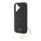 Pilkas dėklas Apple iPhone 16 telefonui "Guess 4G Charm Case"