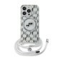 Skaidrus dėklas Apple iPhone 14 Pro telefonui "Karl Lagerfeld IML Monogram Crossbody K&CH Heads MagSafe Case"