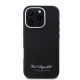 Juodas dėklas Apple iPhone 16 Pro Max telefonui "Karl Lagerfeld Grained PU Hotel RSG Case"