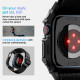Matinis juodas dėklas - apyrankė Apple Watch 10 / 11 (46 mm) laikrodžiui "Spigen Lite Fit Pro"