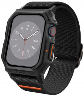 Matinis juodas dėklas - apyrankė Apple Watch 10 / 11 (46 mm) laikrodžiui "Spigen Lite Fit Pro"