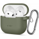 Žalias dėklas Apple Airpods 4 / 5 ausinėms "Tech-Protect Silicone Hook"