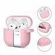 Rožinis dėklas Apple Airpods 4 / 5 ausinėms "Tech-Protect Silicone Hook"