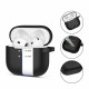 Juodas dėklas Apple Airpods 4 / 5 ausinėms "Tech-Protect Silicone Hook"