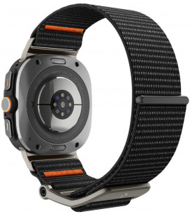 Juoda apyrankė Samsung Galaxy Watch Ultra 1 / 2 2024-2026 (47 mm) laikrodžiui "Spigen Durapro Flex"