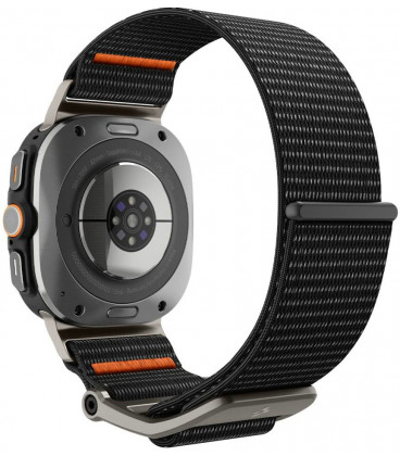 Juoda apyrankė Samsung Galaxy Watch Ultra 2024 / 2025 (47mm) laikrodžiui "Spigen Durapro Flex"