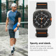 Juoda apyrankė Samsung Galaxy Watch Ultra 1 / 2 2024-2026 (47 mm) laikrodžiui "Spigen Durapro Flex"