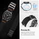 Juoda apyrankė Samsung Galaxy Watch Ultra 1 / 2 2024-2026 (47 mm) laikrodžiui "Spigen Durapro Flex"