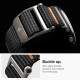 Juoda apyrankė Samsung Galaxy Watch Ultra 1 / 2 2024-2026 (47 mm) laikrodžiui "Spigen Durapro Flex"