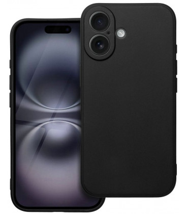 Matinis juodas dėklas Apple iPhone 16 Plus telefonui "Matt Case"