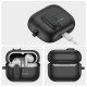 Juodas dėklas Samsung Galaxy Buds 3 / 3 FE / 3 Pro ausinėms "Tech-Protect Slim Hook"