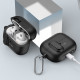Juodas dėklas Samsung Galaxy Buds 3 / 3 FE / 3 Pro ausinėms "Tech-Protect Slim Hook"