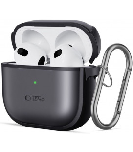 Matinis juodas dėklas Apple Airpods 4 / 5 ausinėms "Tech-Protect Magmat"