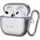 Matinis pilkas dėklas Apple Airpods 4 / 5 ausinėms "Tech-Protect Magmat"