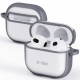 Matinis pilkas dėklas Apple Airpods 4 / 5 ausinėms "Tech-Protect Magmat"