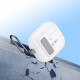 Baltas dėklas Apple Airpods 4 / 5 ausinėms "Tech-Protect Slim Hook"