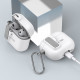 Baltas dėklas Apple Airpods 4 / 5 ausinėms "Tech-Protect Slim Hook"