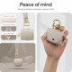 Smėlio spalvos dėklas Apple Airpods 4 ausinėms "Spigen Cyrill Mini Bag"