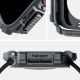 Pilkas dėklas Apple Watch 10 / 11 (46 mm) laikrodžiui "Spigen Rugged Armor"