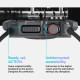Pilkas dėklas Apple Watch 10 / 11 (46 mm) laikrodžiui "Spigen Rugged Armor"