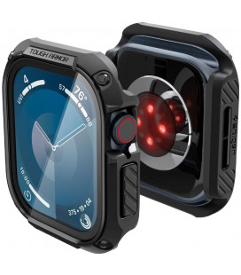 Juodas dėklas Apple Watch 10 / 11 (46 mm) laikrodžiui "Spigen Tough Armor"