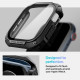 Juodas dėklas Apple Watch 10 (46 mm) laikrodžiui "Spigen Tough Armor"