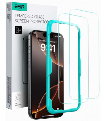 Apsauginis grūdintas stiklas Apple iPhone 16 Pro Max telefonui "ESR Tempered Glass 2-Pack"