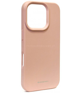 Dėklas Mercury Silicone Case Apple iPhone 16 Pro rožinio smėlio