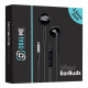 Juodos ausinės "OBAL:ME Wired Earphones 3.5mm"