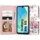 Atverčiamas dėklas Samsung Galaxy A16 4G / 5G telefonui "Tech-Protect Wallet Blossom Flower"