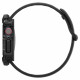 Juodas dėklas Apple Watch 10 / 11 (46 mm) laikrodžiui "Spigen Rugged Armor"