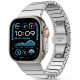 Sidabrinės spalvos apyrankė Apple Watch 8 / 9 / 10 / 11 / SE / ULTRA (44 / 45 / 46 / 49 MM) "Tech-Protect Linkband"