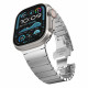 Sidabrinės spalvos apyrankė Apple Watch 8 / 9 / 10 / 11 / SE / ULTRA (44 / 45 / 46 / 49 MM) "Tech-Protect Linkband"