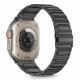 Juoda apyrankė Apple Watch 6 / 7 / 8 / 9 / 10 / SE / Ultra 1 / 2 (44 / 45 / 46 / 49 mm) "Tech-Protect Stainless Classic"