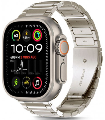 (Titanium) apyrankė Apple Watch 6 / 7 / 8 / 9 / 10 / SE / Ultra 1 / 2 (44 / 45 / 46 / 49 mm) "Tech-Protect Stainless Classic"