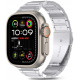 Sidabrinė apyrankė Apple Watch 8 / 9 / 10 / 11 / 12 / SE / Ultra (44 / 45 / 46 / 49 mm) "Tech-Protect Stainless Classic"