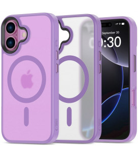 Rožinis (Mauve) / matinis skaidrus dėklas Apple iPhone 16 telefonui "Tech-Protect Magmat Magsafe"