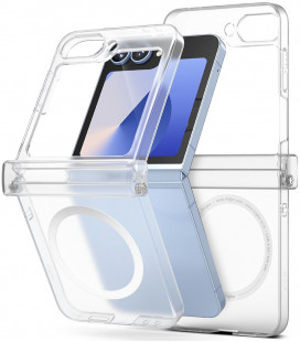 Matinis skaidrus dėklas Samsung Galaxy Z Flip 6 / 7 FE telefonui "Ringke Slim Hinge Magnetic Magsafe"